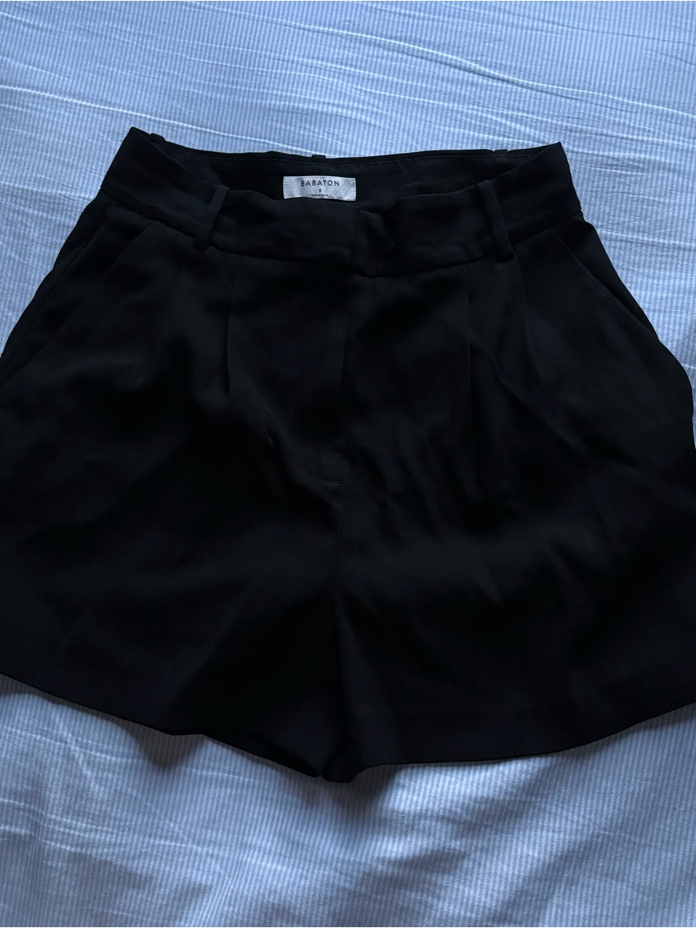 Babaton Black Tailored High-Waist Women's Shorts